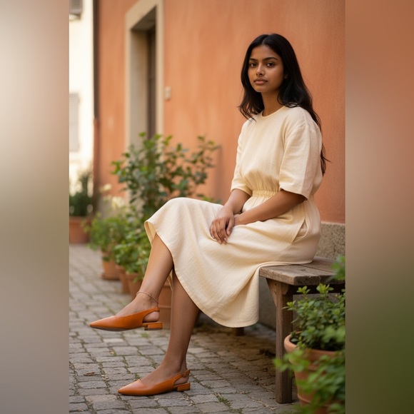 Marc Fisher Orange Flats - Picture 2 of 4